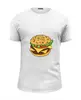 Заказать мужскую футболку в Москве. Футболка базовая Гамбургер от YellowCloverShop - готовые дизайны и нанесение принтов.