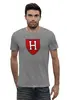 Заказать мужскую футболку в Москве. Футболка базовая Гарвард Кримсон (Harvard Crimson)  от KinoArt - готовые дизайны и нанесение принтов.