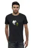 Заказать мужскую футболку в Москве. Футболка базовая Apple vs android от pahmel - готовые дизайны и нанесение принтов.