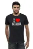 Заказать мужскую футболку в Москве. Футболка базовая «I love Metallica» от metallica - готовые дизайны и нанесение принтов.