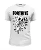 Заказать мужскую футболку в Москве. Футболка базовая Fortnite, Marshmello от geekbox - готовые дизайны и нанесение принтов.