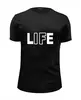 Заказать мужскую футболку в Москве. Футболка базовая LIFE - Жизнь от Cloud345 - готовые дизайны и нанесение принтов.