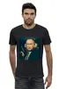 Заказать мужскую футболку в Москве. Футболка базовая Vladimir Putin  от karbafoss - готовые дизайны и нанесение принтов.