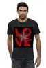 Заказать мужскую футболку в Москве. Футболка базовая Love - 1 от Vladec11 - готовые дизайны и нанесение принтов.