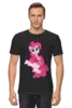 Заказать мужскую футболку в Москве. Футболка базовая Pinkie Pie от deviltrigger - готовые дизайны и нанесение принтов.