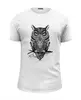 Заказать мужскую футболку в Москве. Футболка базовая Оld owl от dykalison14 - готовые дизайны и нанесение принтов.