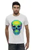 Заказать мужскую футболку в Москве. Футболка базовая Colorfull skull от scoopysmith - готовые дизайны и нанесение принтов.