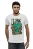 Заказать мужскую футболку в Москве. Футболка базовая Зелёный монстрик от ПРИНТЫ ПЕЧАТЬ  - готовые дизайны и нанесение принтов.