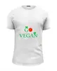 Заказать мужскую футболку в Москве. Футболка базовая Go vegan от Antaya - готовые дизайны и нанесение принтов.