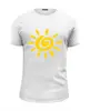 Заказать мужскую футболку в Москве. Футболка базовая Солнце - Sun от trend - готовые дизайны и нанесение принтов.