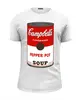 Заказать мужскую футболку в Москве. Футболка базовая Campbell's Soup (Энди Уорхол) от coolmag - готовые дизайны и нанесение принтов.