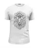 Заказать мужскую футболку в Москве. Футболка базовая Lion! от nch_natka_krasilova - готовые дизайны и нанесение принтов.