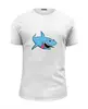 Заказать мужскую футболку в Москве. Футболка базовая акула от Picasso - готовые дизайны и нанесение принтов.