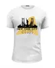 Заказать мужскую футболку в Москве. Футболка базовая США (Нью-Йорк) от skynatural - готовые дизайны и нанесение принтов.