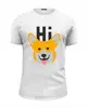 Заказать мужскую футболку в Москве. Футболка базовая ☂ Hi Corgi ☂ от balden - готовые дизайны и нанесение принтов.