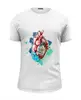 Заказать мужскую футболку в Москве. Футболка базовая сердце  от krolya_spb@mail.ru - готовые дизайны и нанесение принтов.