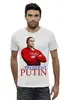 Заказать мужскую футболку в Москве. Футболка базовая Мr. President Putin от Leichenwagen - готовые дизайны и нанесение принтов.