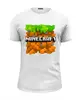 Заказать мужскую футболку в Москве. Футболка базовая Minecraft  от T-shirt print  - готовые дизайны и нанесение принтов.