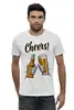 Заказать мужскую футболку в Москве. Футболка базовая Пиво    от T-shirt print  - готовые дизайны и нанесение принтов.