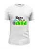 Заказать мужскую футболку в Москве. Футболка базовая Born to be Child  от Петр Золотухин - готовые дизайны и нанесение принтов.