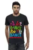 Заказать мужскую футболку в Москве. Футболка базовая we are the dance от ИНДИГО - готовые дизайны и нанесение принтов.