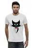 Заказать мужскую футболку в Москве. Футболка базовая кот стиляга от PiCaSSo Star - готовые дизайны и нанесение принтов.