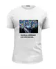 Заказать мужскую футболку в Москве. Футболка базовая На лабутенах-нах (white) от huevertu - готовые дизайны и нанесение принтов.