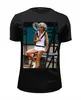 Заказать мужскую футболку в Москве. Футболка базовая Ретро теннис от amelin.28@ya.ru - готовые дизайны и нанесение принтов.