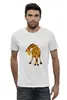 Заказать мужскую футболку в Москве. Футболка базовая жираф от nadegda - готовые дизайны и нанесение принтов.