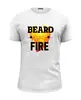 Заказать мужскую футболку в Москве. Футболка базовая Beard Like Fire от Borodachi - готовые дизайны и нанесение принтов.