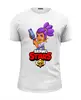 Заказать мужскую футболку в Москве. Футболка базовая BRAWL STARS SHELLY  от geekbox - готовые дизайны и нанесение принтов.