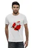 Заказать мужскую футболку в Москве. Футболка базовая Santa от Илья Щеблецов - готовые дизайны и нанесение принтов.