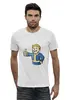 Заказать мужскую футболку в Москве. Футболка базовая Vault Boy от YellowCloverShop - готовые дизайны и нанесение принтов.