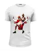 Заказать мужскую футболку в Москве. Футболка базовая Michael Jordan Cartooney от Mesk08 - готовые дизайны и нанесение принтов.