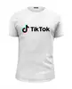 Заказать мужскую футболку в Москве. Футболка базовая TikTok  от DESIGNER   - готовые дизайны и нанесение принтов.