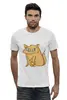 Заказать мужскую футболку в Москве. Футболка базовая Grumpy Cat от Павел Павел - готовые дизайны и нанесение принтов.