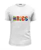 Заказать мужскую футболку в Москве. Футболка базовая BRICS - БРИКС от trend - готовые дизайны и нанесение принтов.