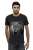 Заказать мужскую футболку в Москве. Футболка базовая львица от godsmack - готовые дизайны и нанесение принтов.