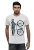 Заказать мужскую футболку в Москве. Футболка базовая Fixie Cat Punk Rider от oneredfoxstore@gmail.com - готовые дизайны и нанесение принтов.