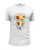 Заказать мужскую футболку в Москве. Футболка базовая Пицца Навсегда от coolmag - готовые дизайны и нанесение принтов.