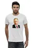 Заказать мужскую футболку в Москве. Футболка базовая Владимир Путин от printik - готовые дизайны и нанесение принтов.