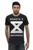 Заказать мужскую футболку в Москве. Футболка базовая Monsta X от geekbox - готовые дизайны и нанесение принтов.