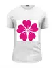 Заказать мужскую футболку в Москве. Футболка базовая розовый цветок от nikol - готовые дизайны и нанесение принтов.