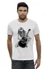 Заказать мужскую футболку в Москве. Футболка базовая Скелет с гитарой от Leichenwagen - готовые дизайны и нанесение принтов.