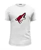 Заказать мужскую футболку в Москве. Футболка базовая  Arizona Coyotes от dobryidesign - готовые дизайны и нанесение принтов.