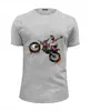 Заказать мужскую футболку в Москве. Футболка базовая Motocross  от T-shirt print  - готовые дизайны и нанесение принтов.