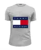 Заказать мужскую футболку в Москве. Футболка базовая Tommy от Vladec11 - готовые дизайны и нанесение принтов.
