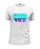 Заказать мужскую футболку в Москве. Футболка базовая Miami от T-shirt print  - готовые дизайны и нанесение принтов.