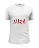 Заказать мужскую футболку в Москве. Футболка базовая группа N.W.A от Fedor - готовые дизайны и нанесение принтов.