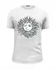 Заказать мужскую футболку в Москве. Футболка базовая СолнцеЛуна от balden - готовые дизайны и нанесение принтов.